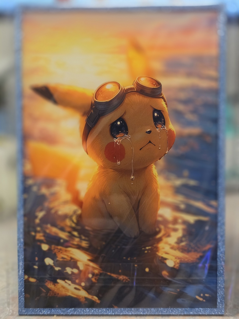 Pokemon Pikachu In Water Crying Art Board